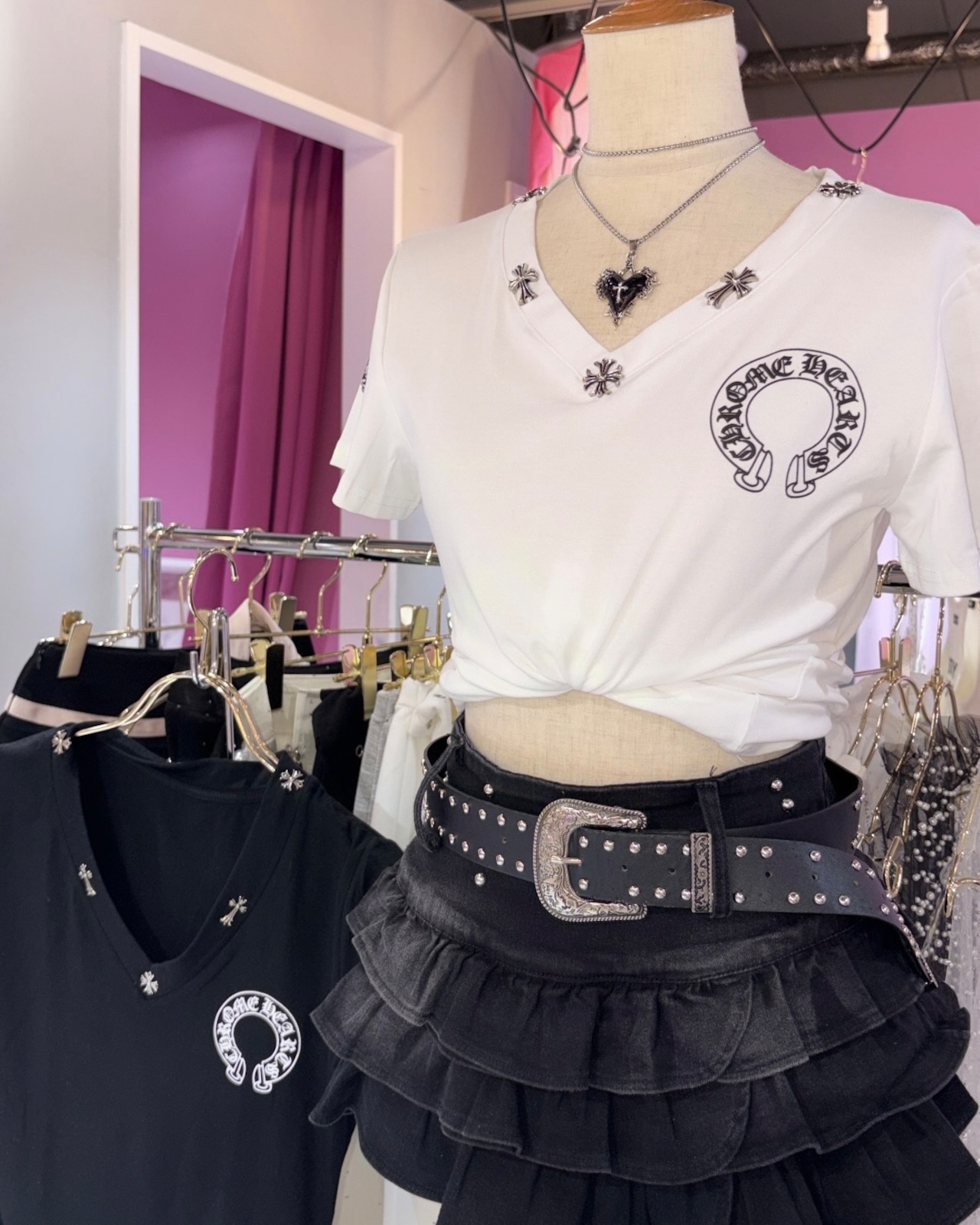 Cross Charm Tshirt